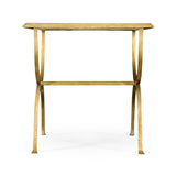 Kvadratiskt Sidobord Horseshoe – Gilded
