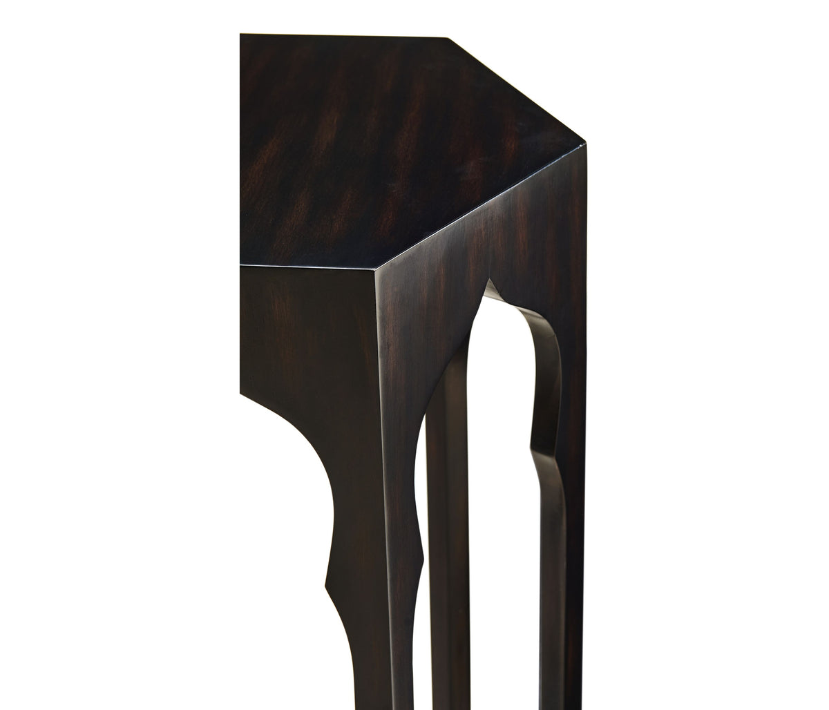 Hexagon Lampentisch – Ebonised