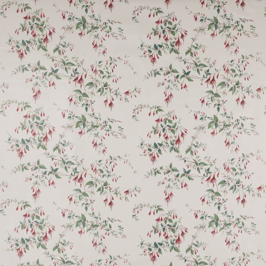 Colefax and Fowler Behang Fuchsia Pink Green