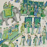 Manuel Canovas Tapet Kalinda Bleu de Prusse