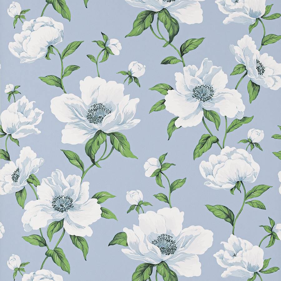 Manuel Canovas Wallpaper Bianca Celeste
