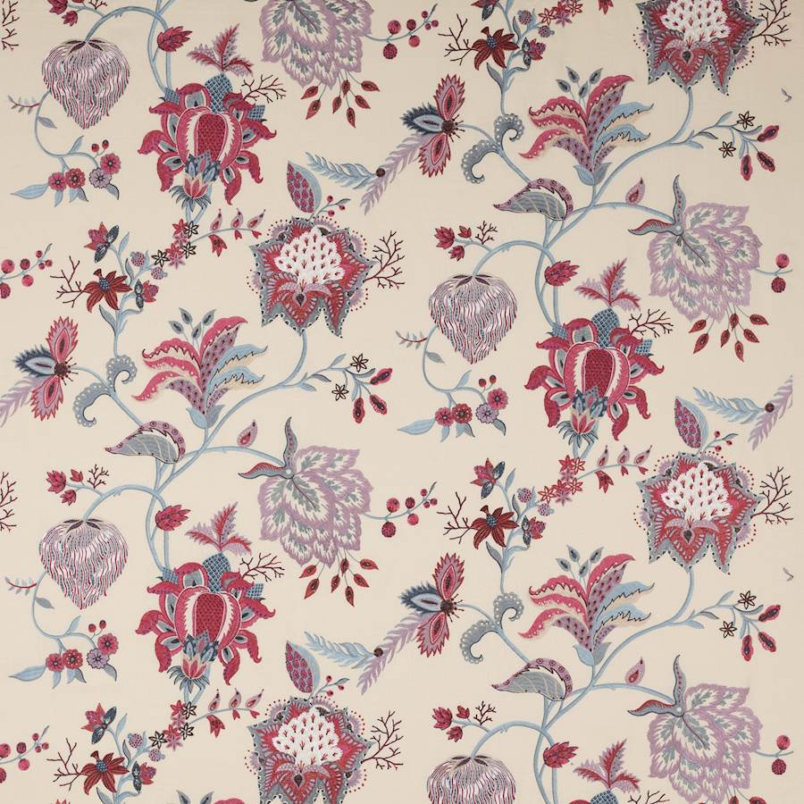Manuel Canovas Fabric Beauregard Rouge Nattier