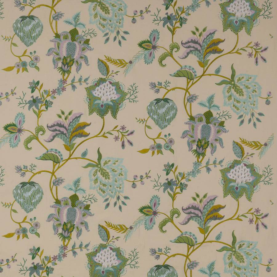 Manuel Canovas Fabric Beauregard Absinthe Turq