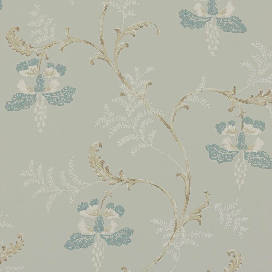 Colefax and Fowler Tapete Bellflower Aqua