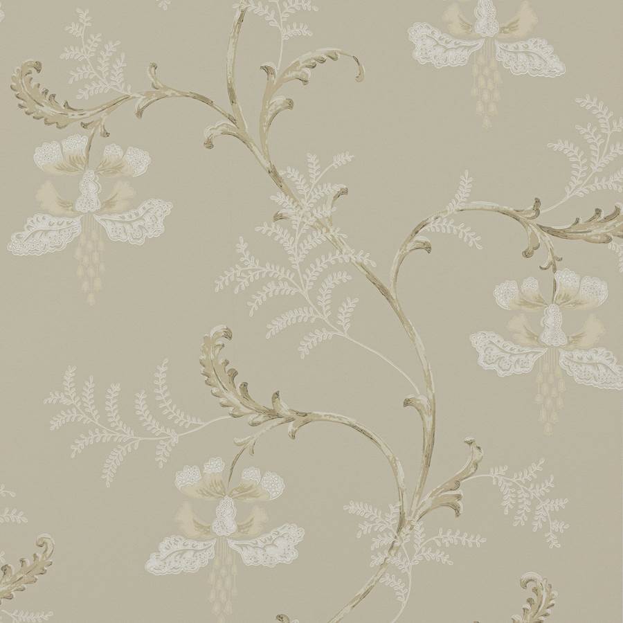 Colefax and Fowler Tapete Bellflower Silver