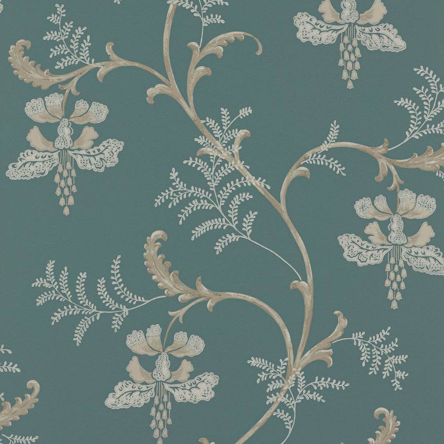 Colefax and Fowler Tapete Bellflower Navy
