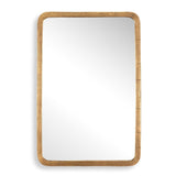 Vestry Antique Brass Mirror