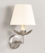 Carrick Leaf Vägglampa – Nickel