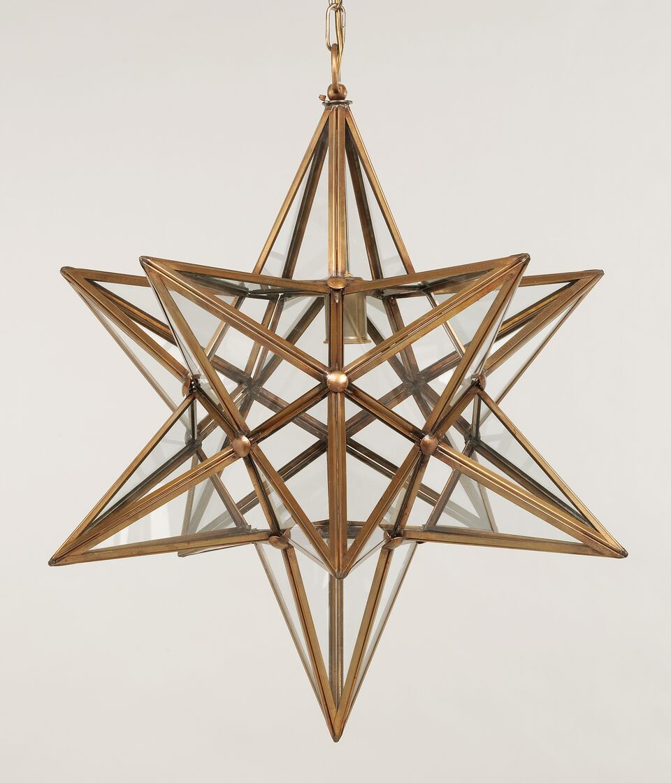 Star Laterne Groß – Brass