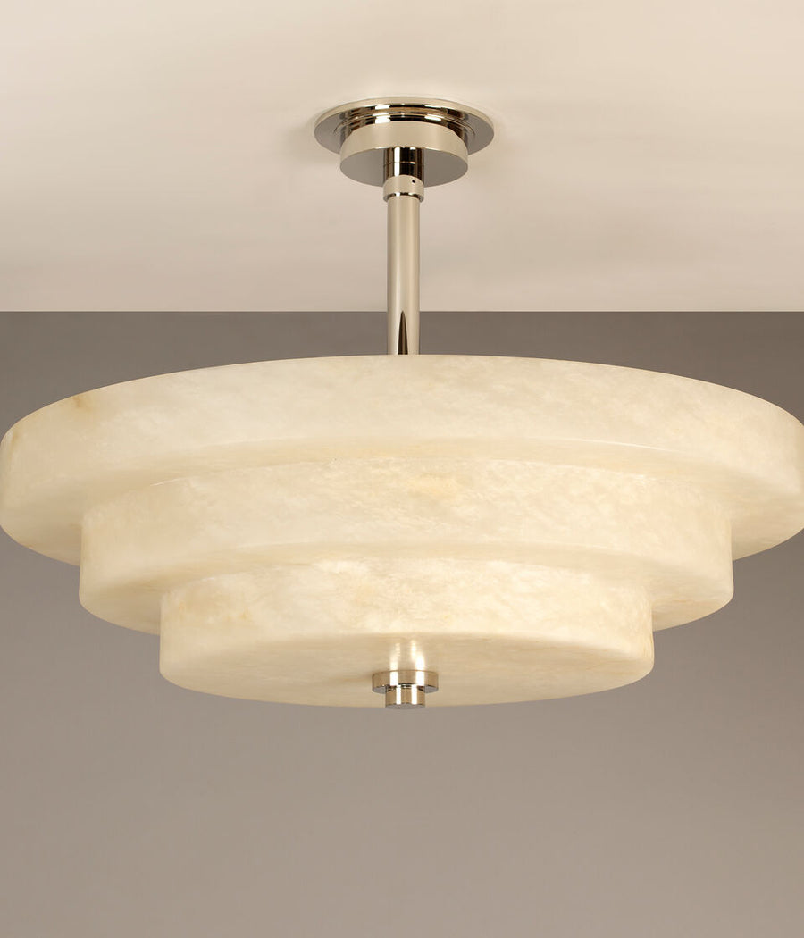 Pershore Alabaster ceiling light, large — Vaughan