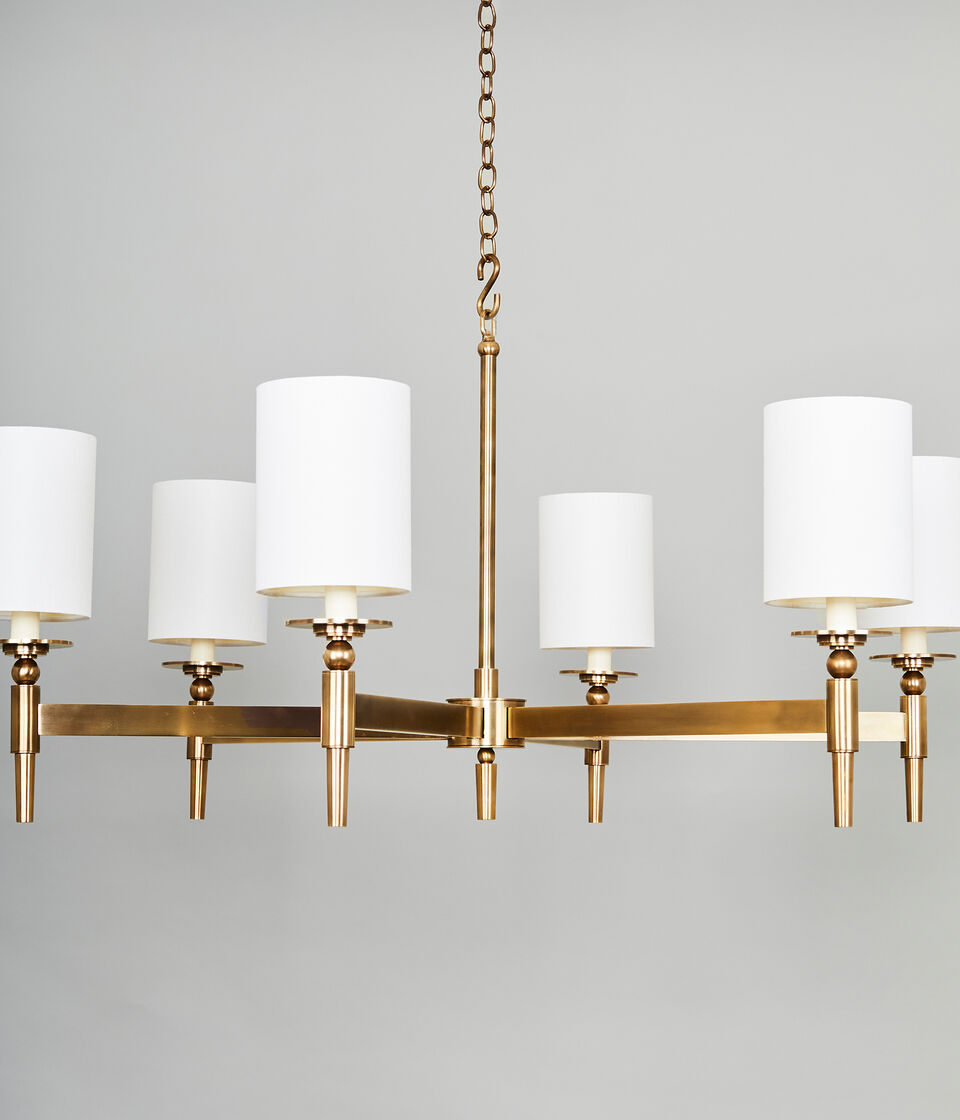 Stratton Kronleuchter 1-Tier – Brass
