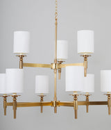 Stratton Chandelier 2-Tier – Brass
