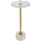 Groove Crystal Glass Drink Table
