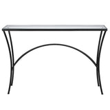 Alayna Console Table in Black Metal