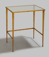 Mere Glas-Beistelltisch – Glass & Gilt