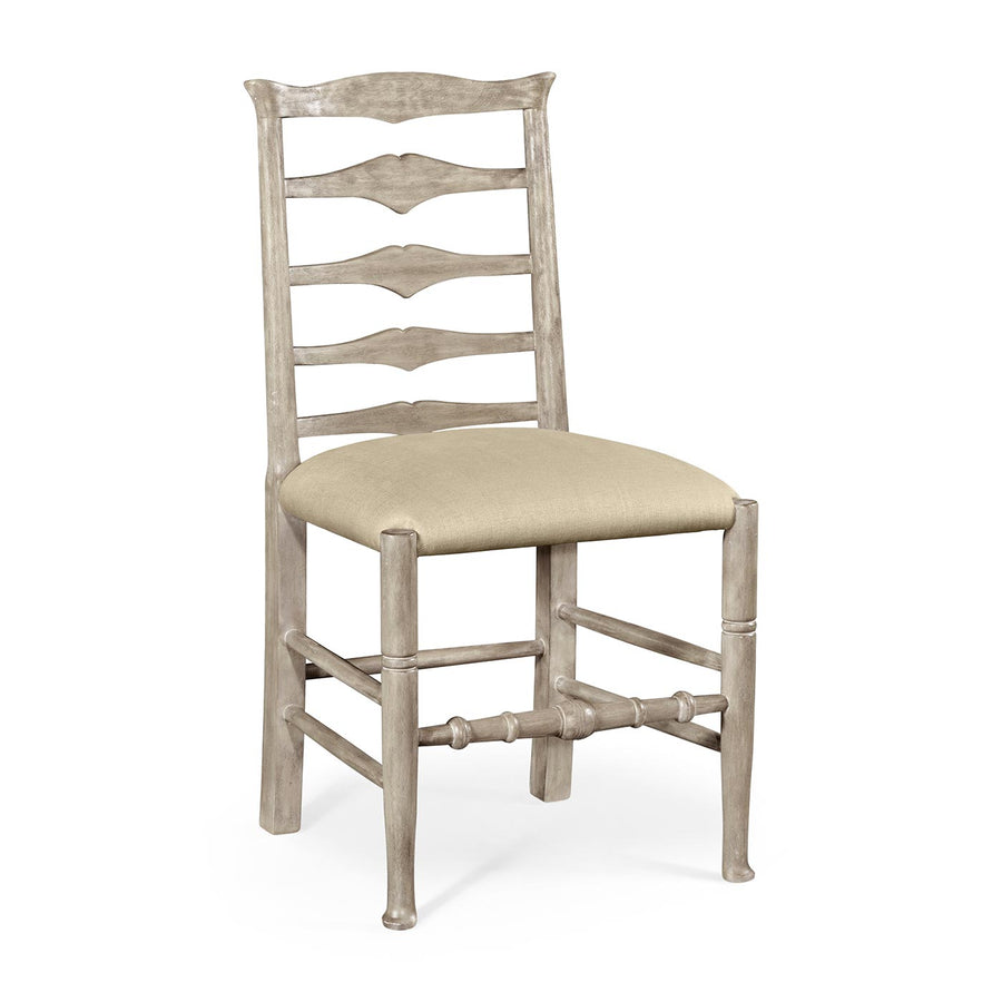 Casual ladder-back dining chair in Mazo – rustic grey — Jonathan Charles