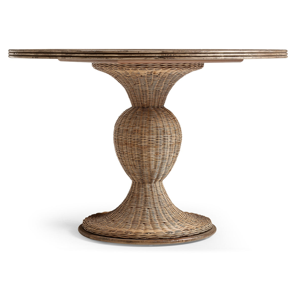 Palm Court Rattan Round Dining Table - Jonathan Charles