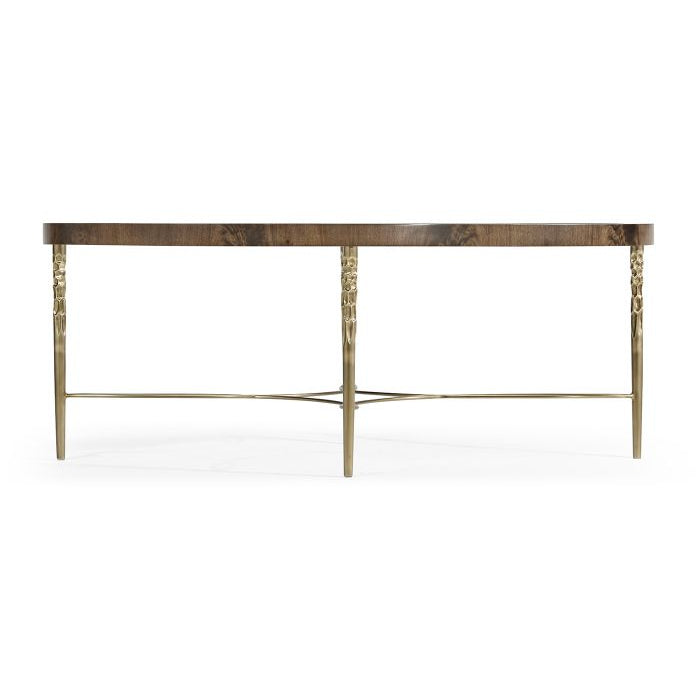 Ovalt Buckingham soffbord i mahogny – Bleached Mahogany