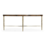 Ovalt Buckingham soffbord i mahogny – Bleached Mahogany