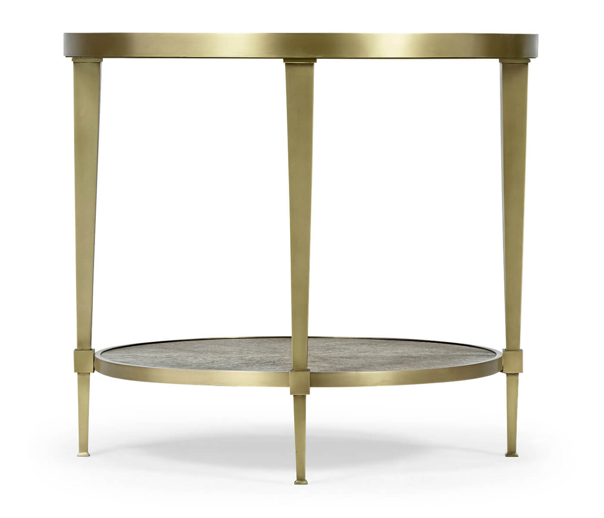 Geometric Round Lamp Table