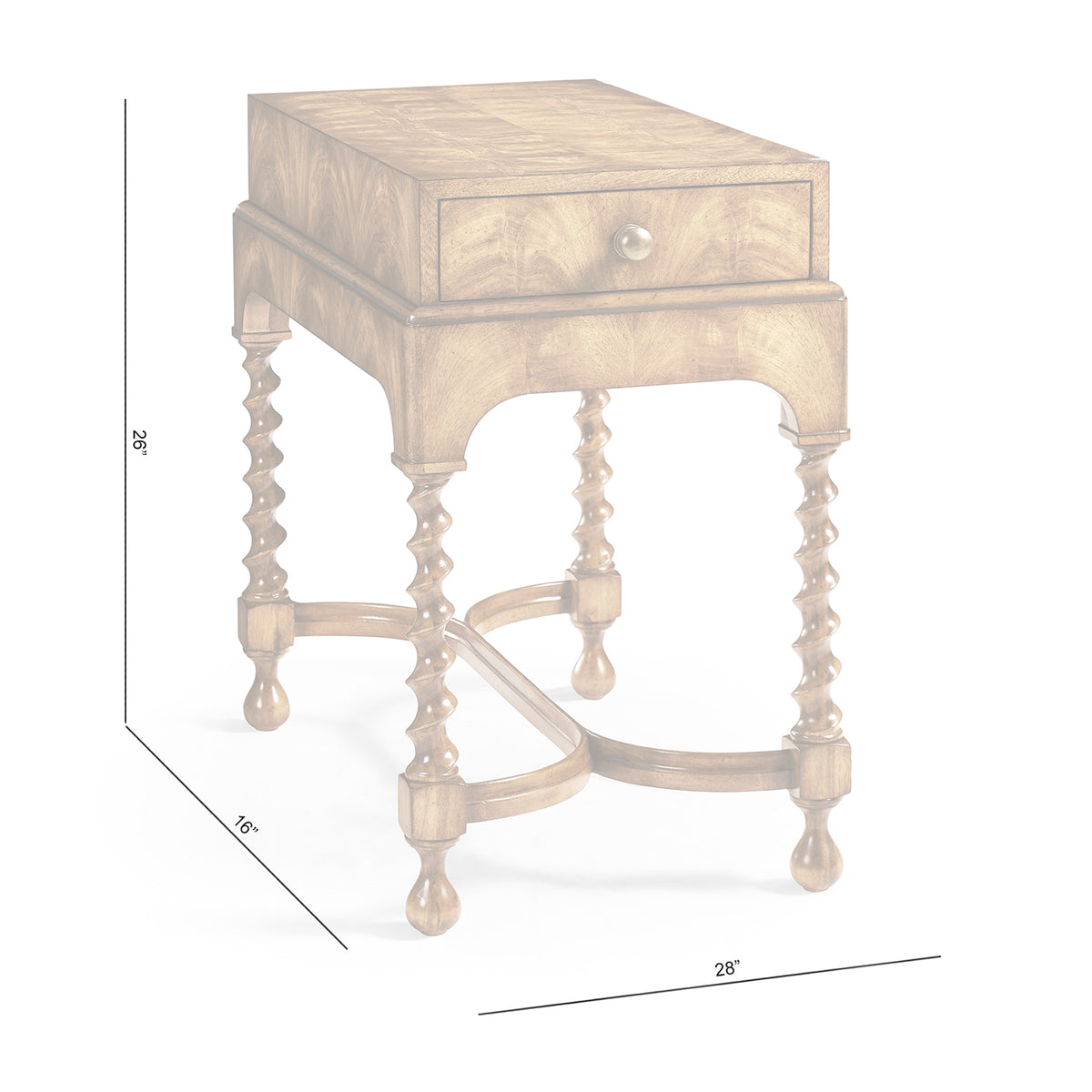 Orsman Crescent Side Table - Jonathan Charles