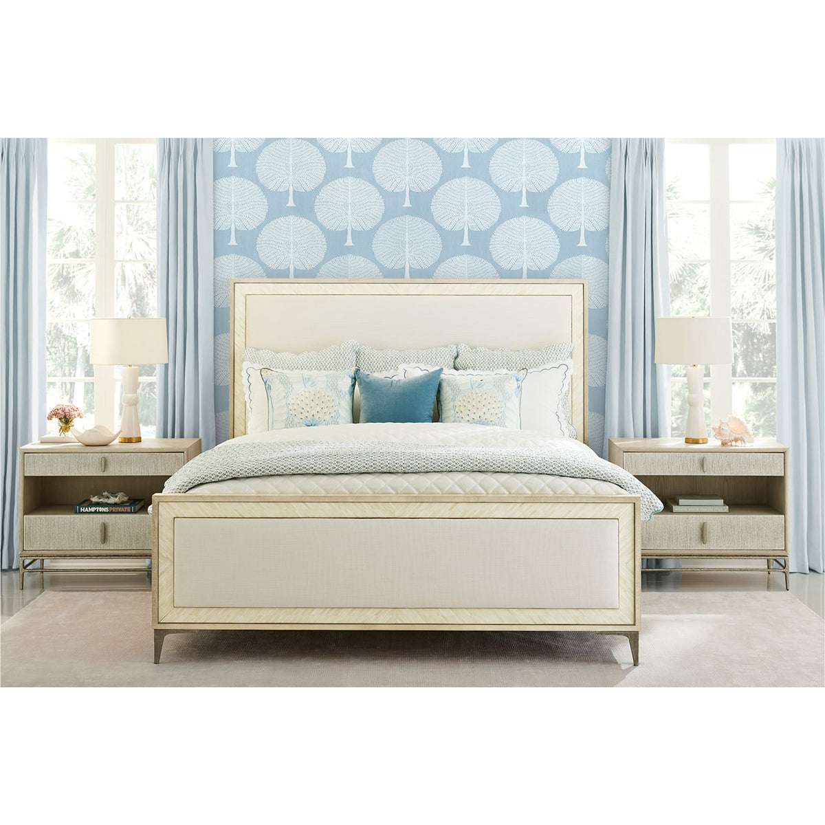 Tideline Bone & Linen Upholstered UK King Bed - Jonathan Charles