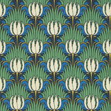 Morris and Co Tapete Tulip and Bird Goblin Green & Raven