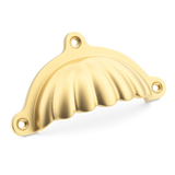 Armac Martin Aberdovey Drawer Pull – Satin brass, satin lacquer