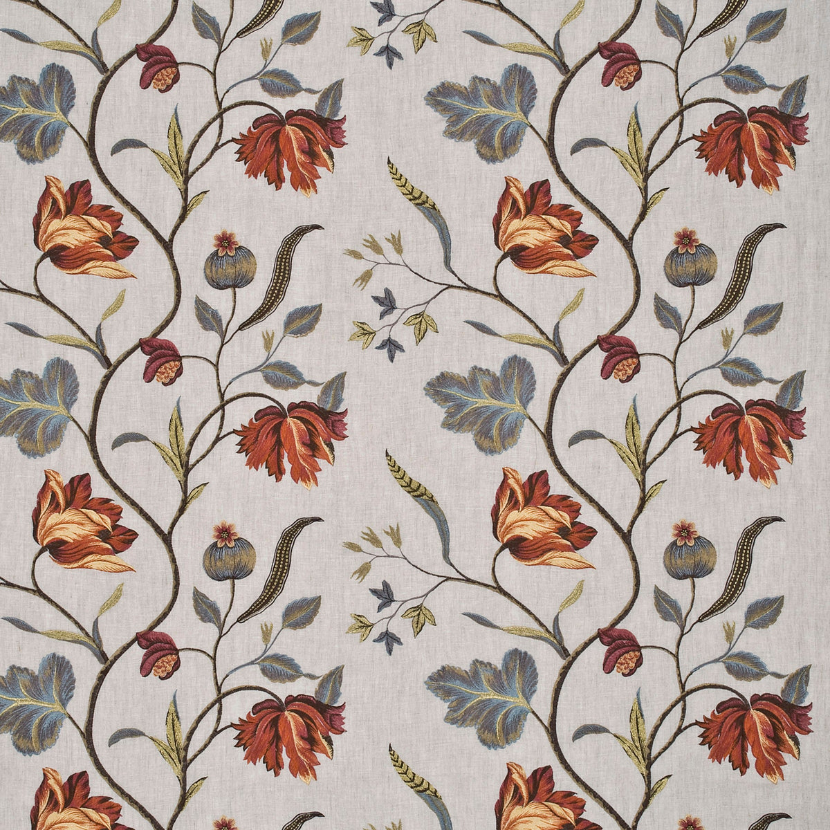 Tulip Tree Linen Pimento — G P & J Baker fabric sample