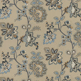 Burford Embroidery Fabric - Blue