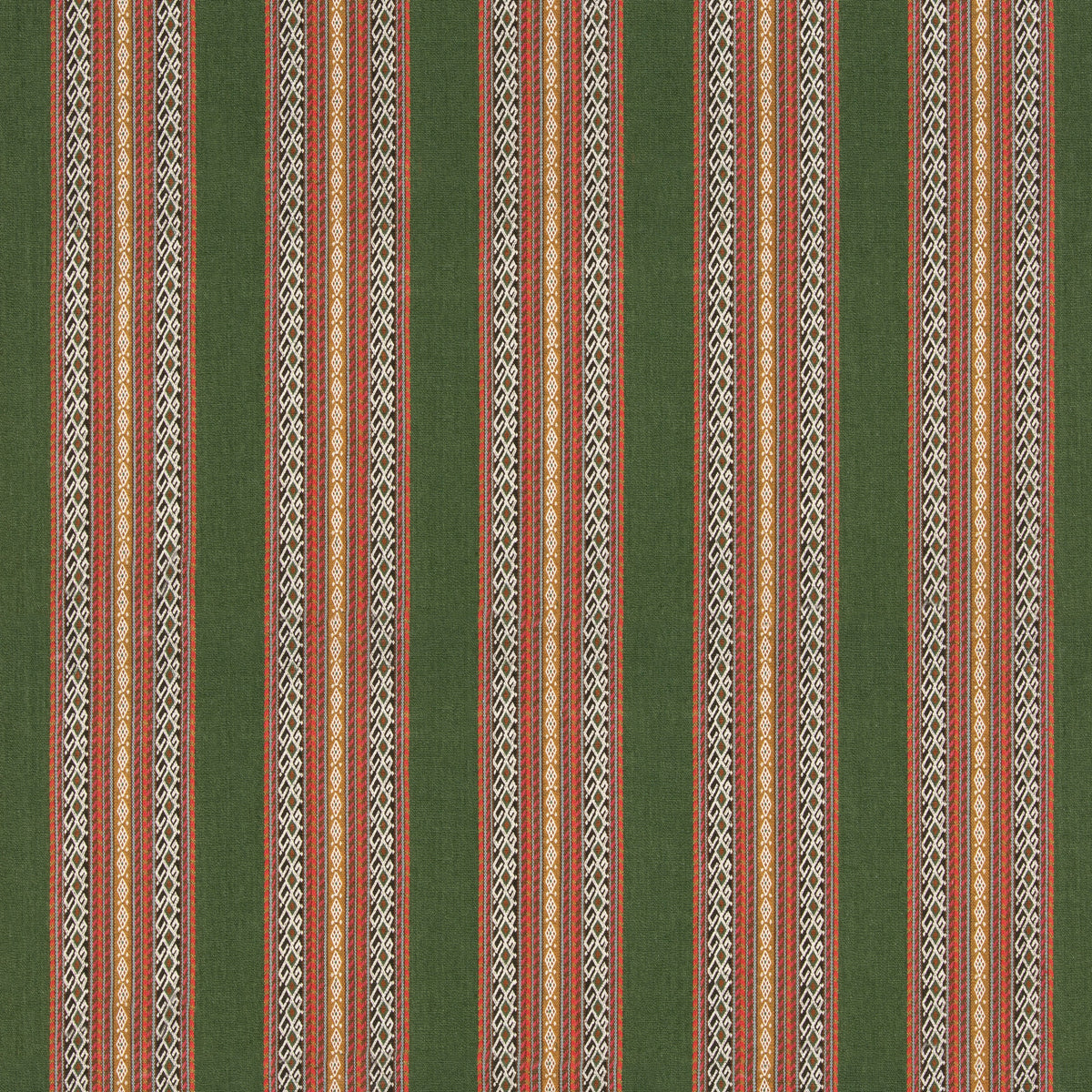 Worlds Apart Green/Coral fabric