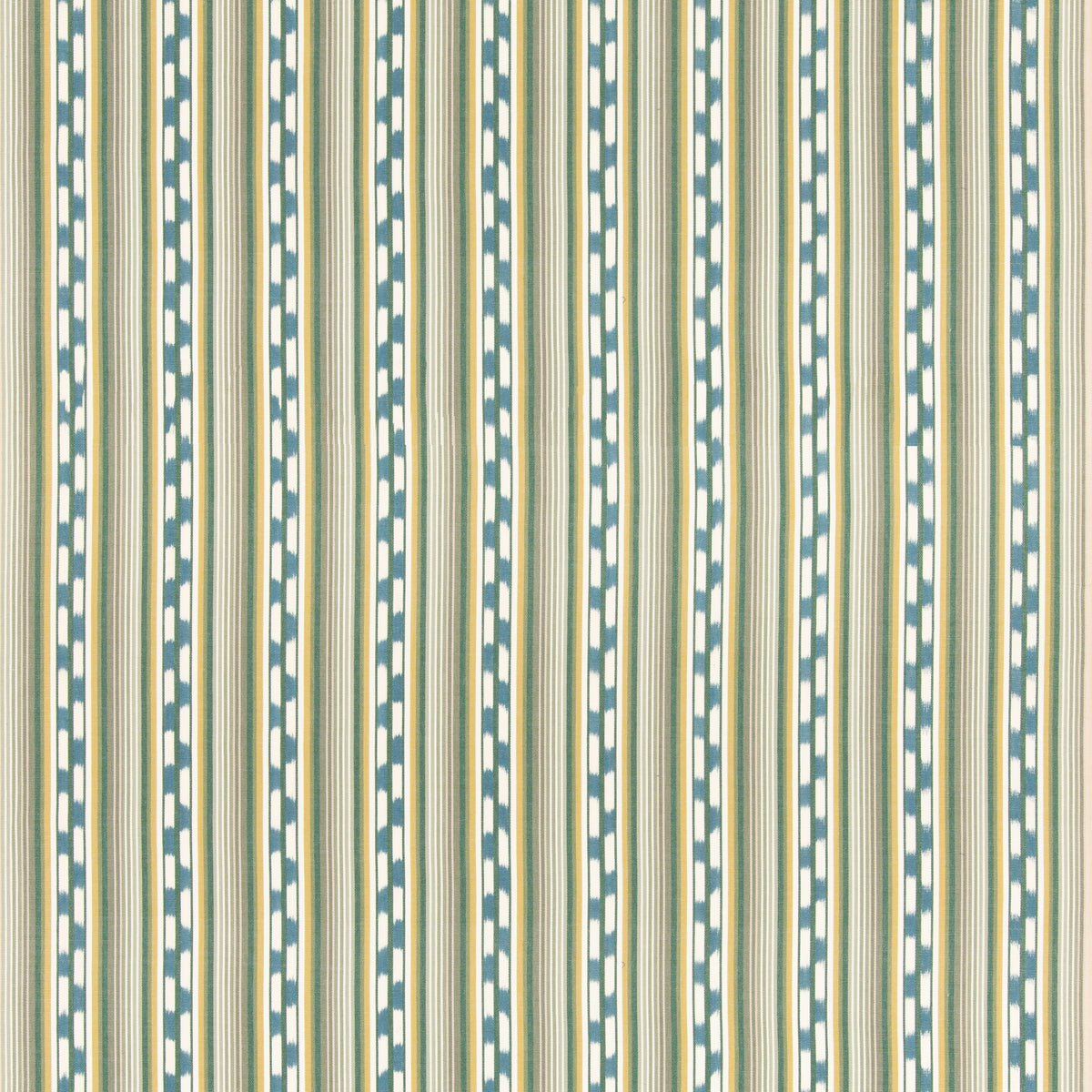 Halki Stripe Emerald/Blue stof