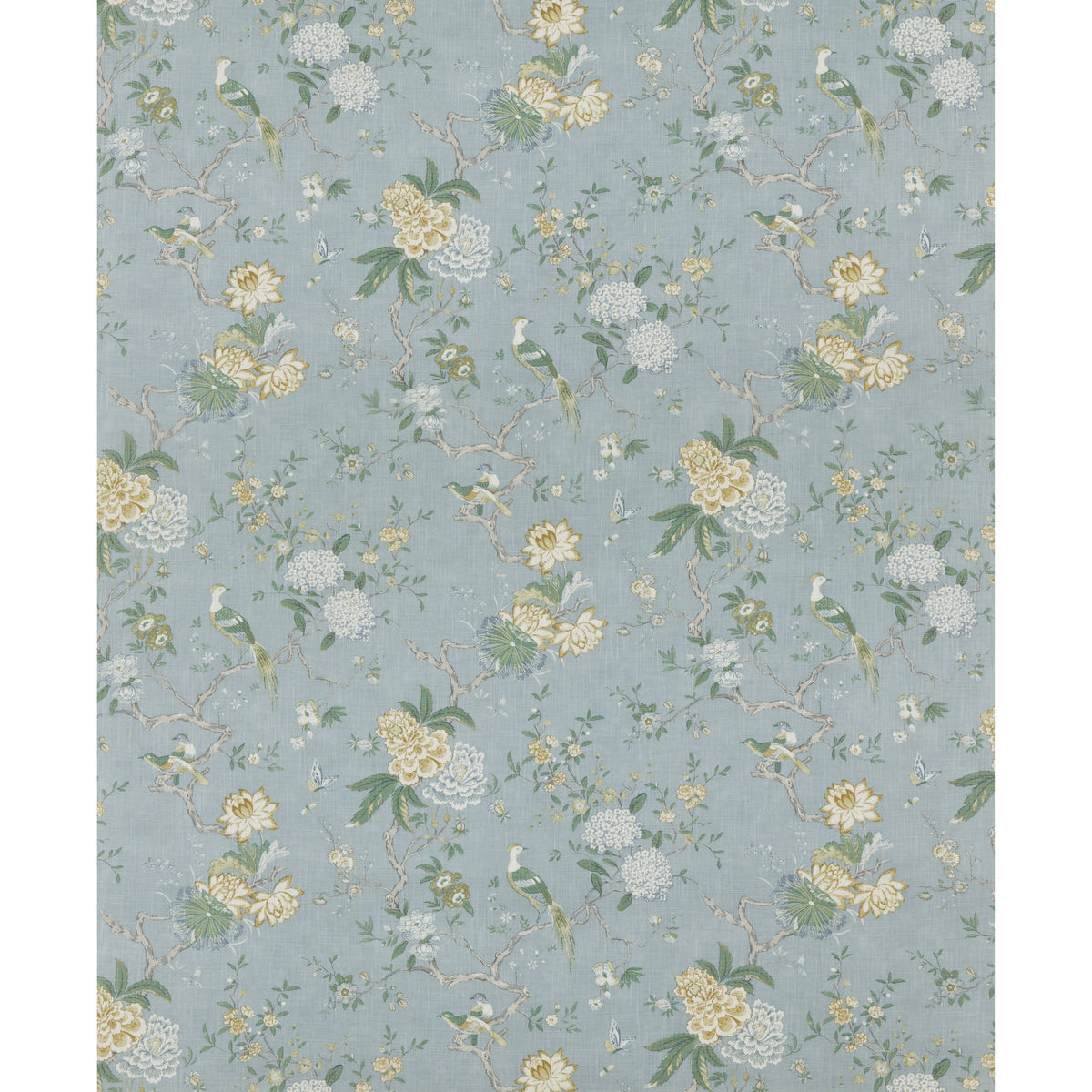 Oriental Bird Signature -kangas — G P & J Baker Soft Blue