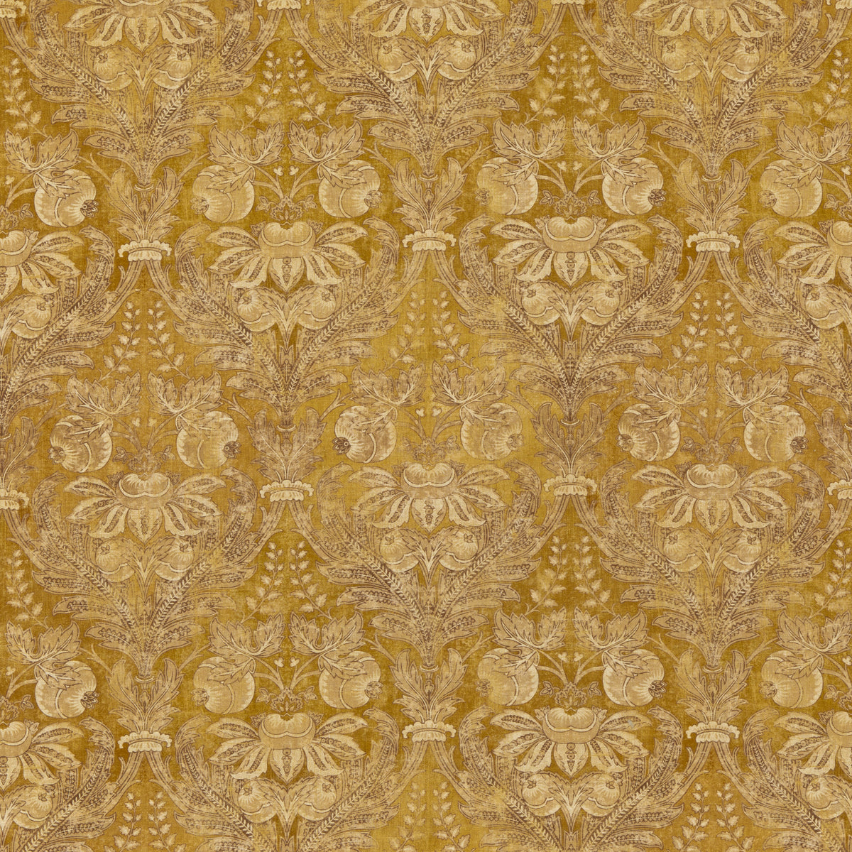 Lapura Damask Ochre fabric