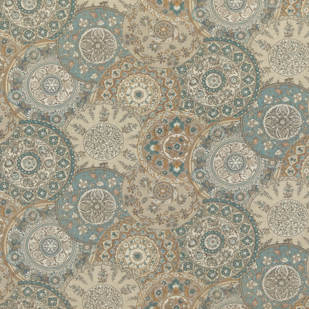 Imari Soft Blue Stoff