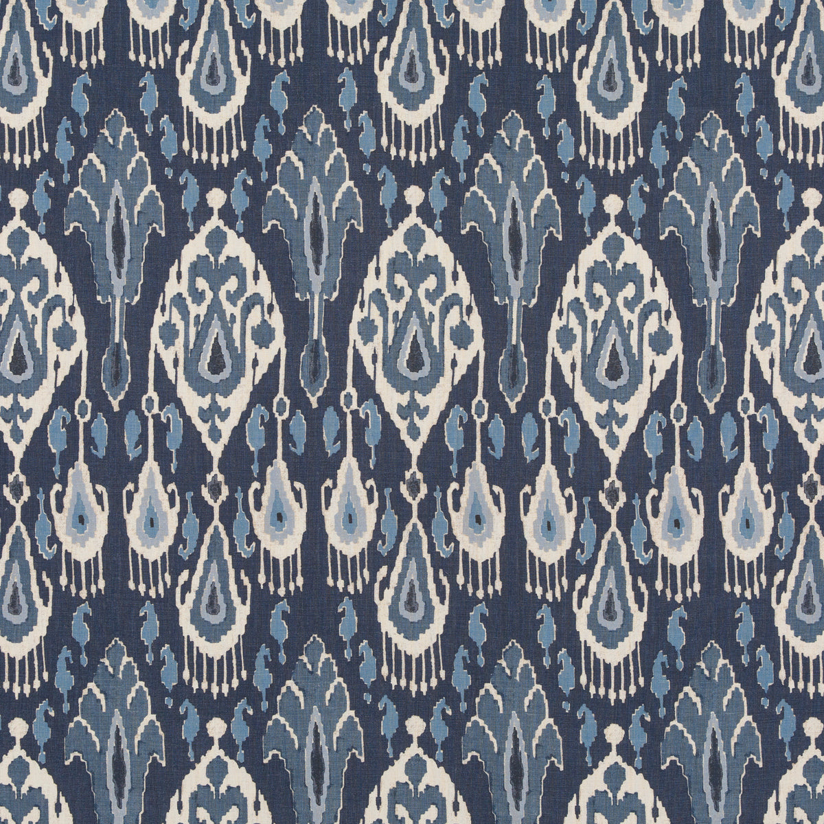 Ikat Bokhara Linen -kangas