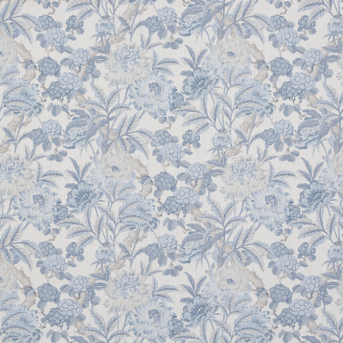 Summer Peony -kangas - Aqua