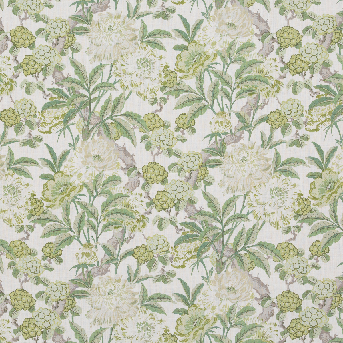 Summer Peony Green -kangas