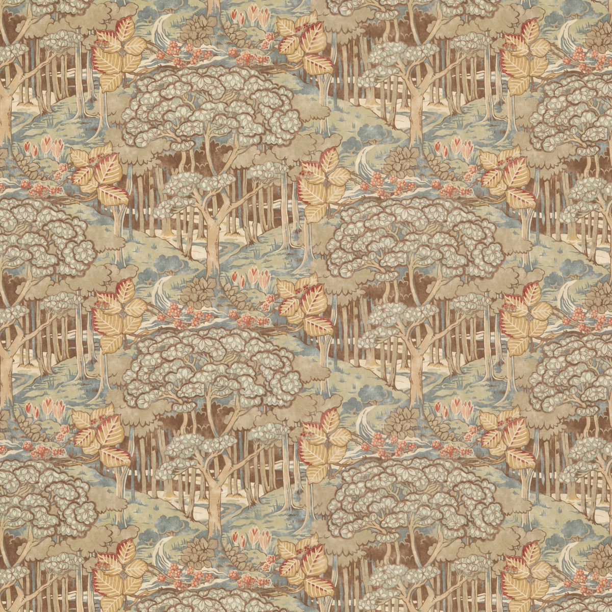 Ruskin Cotton Teal stof