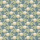 Pumpkins Cotton Green/Blue stof