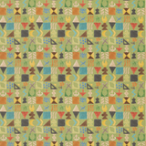 Potato Print Green -kangas