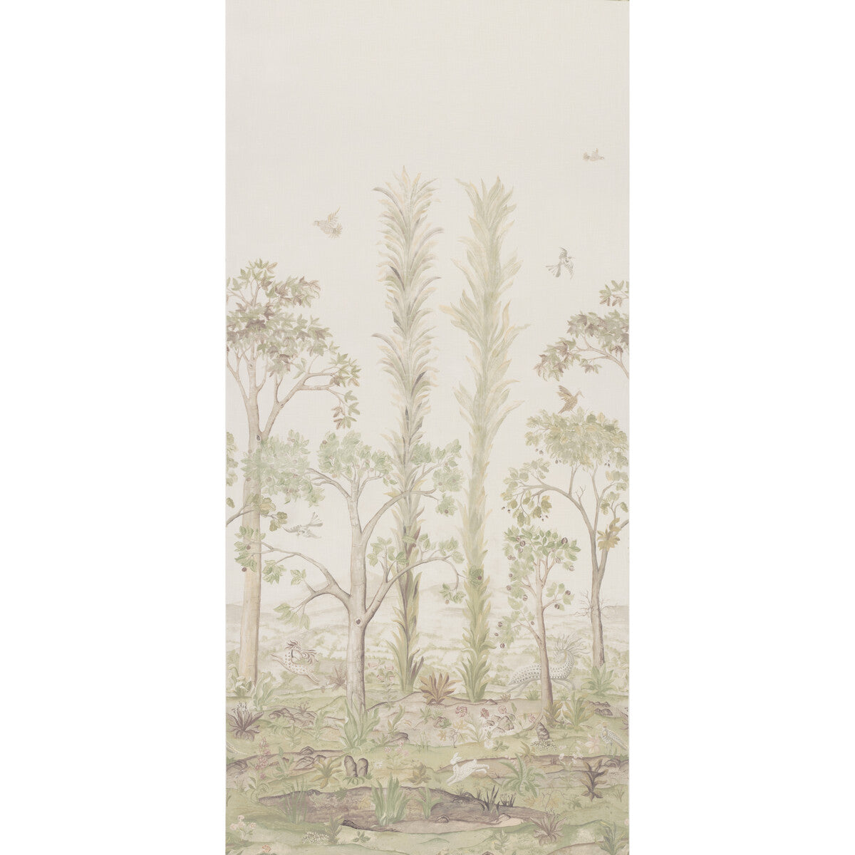 Tall Trees Printed Panel Stof - Sunset