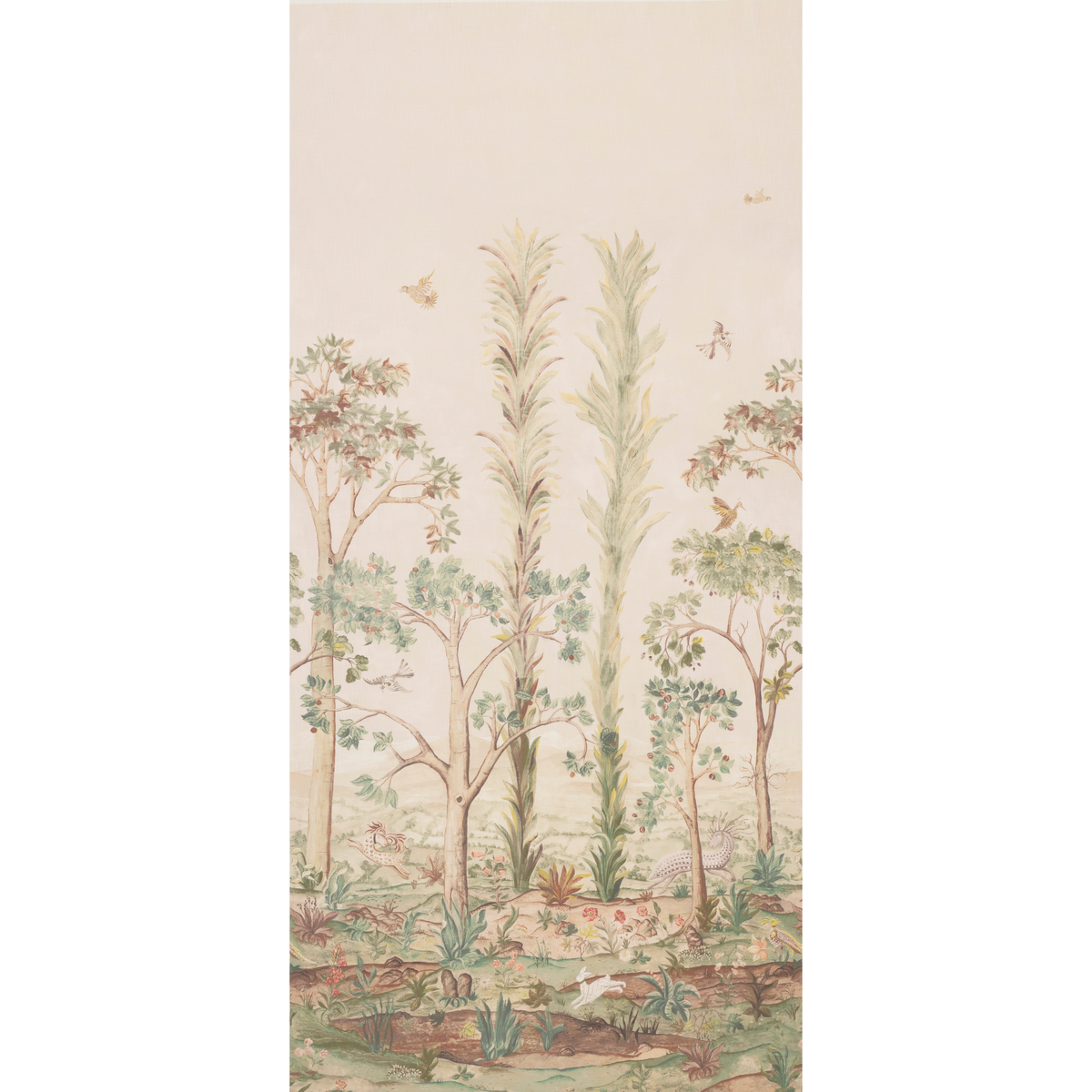 Tall Trees Printed Panel Sunset stof