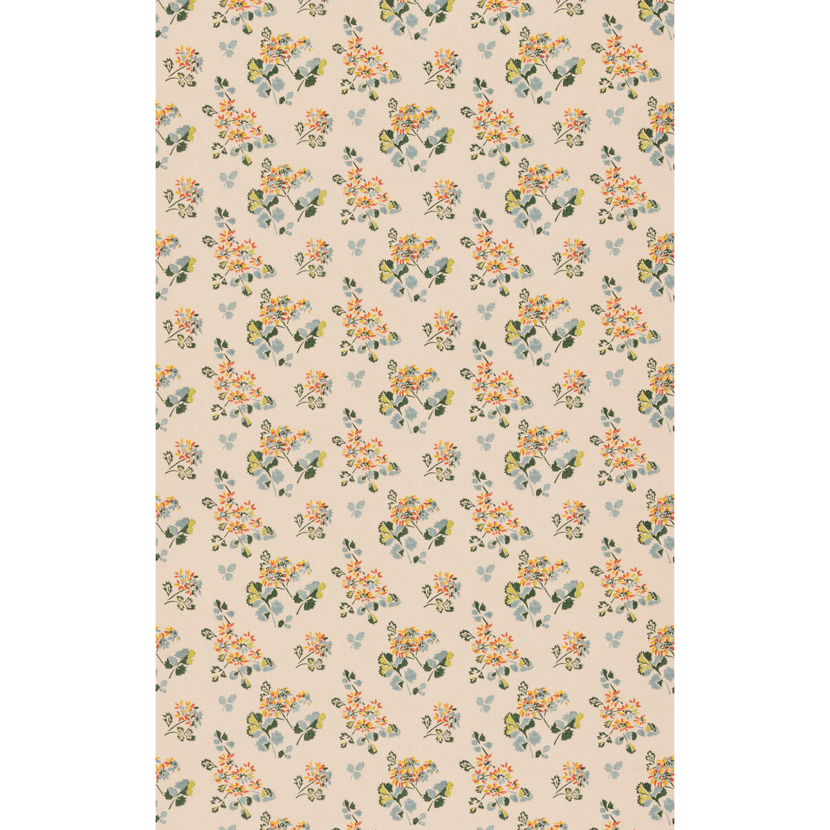 Forest Flower Teal/Spice stof