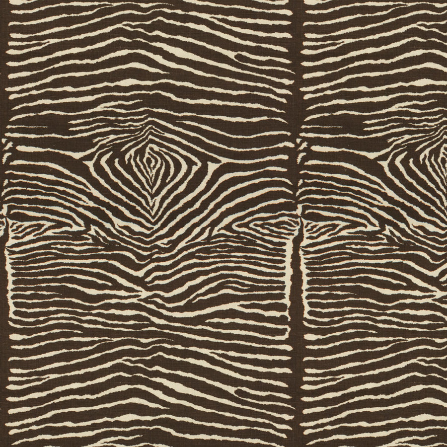 Le Zebre Linen Print -kangas | Brunschwig & Fils