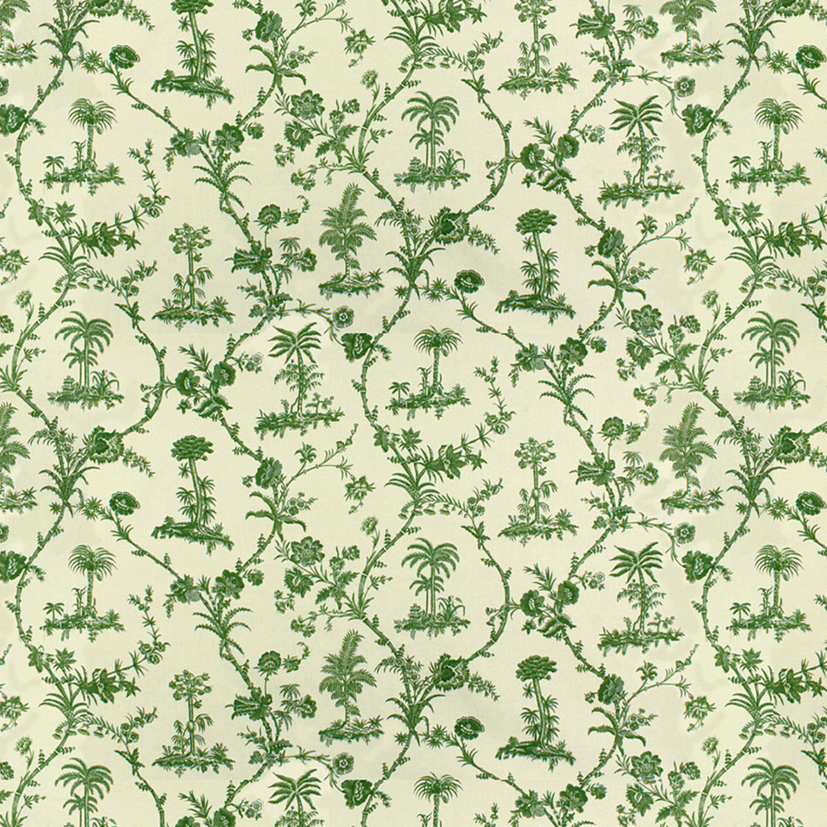 West Indies Toile Cotton Print -kangas