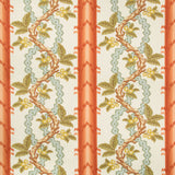 Josselin Cotton and Linen Print Spice/Celadon -kangas