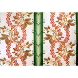 Josselin Cotton and Linen Print Cypress And Coral -kangas