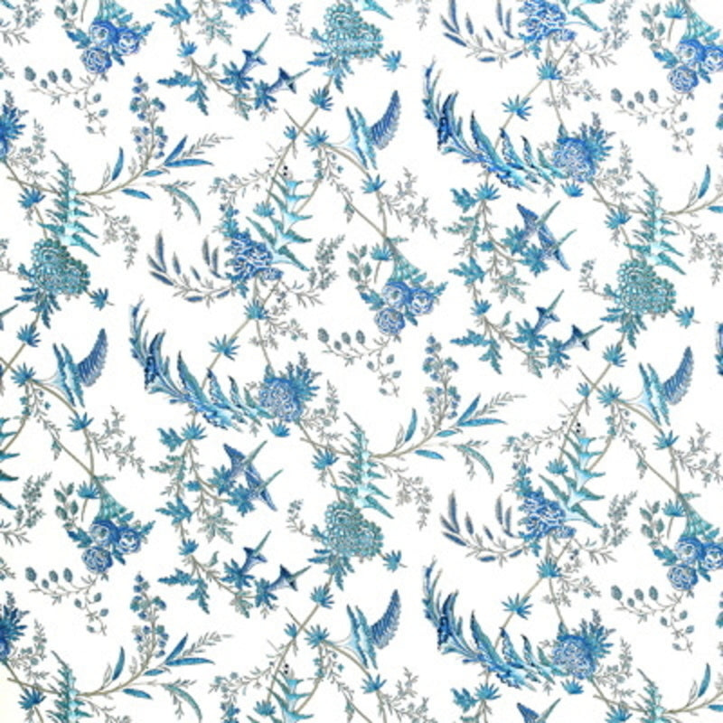Edith S Reverie Cotton Print Stof — Brunschwig & Fils