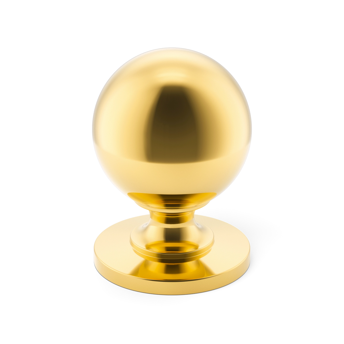 Armac Martin Cotswold Cabinet Knob, ball shape – Polished Brass, lacquered